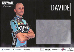 CARTE CYCLISME DAVIDE REBELLIN TEAM KUWAIT 2017 - Cycling