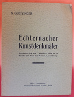 Livre Echternacher Kunstdenkmäler Luxembourg 1934 - Art
