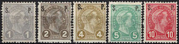 Luxembourg Luxemburg 1882  Grand-Duc Adolphe Série S.P. Neuf MH* Val.cat.50€ - 1895 Adolphe Right-hand Side