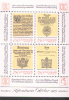 Dänemark Block  4 Briefmarkenausstellung Hafnia 1987   ** MNH Postfrisch Neuf - Blokken & Velletjes