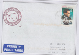 British Antarctic Territory (BAT) 2002 Cover Ship Visit RRS Ernest Shackleton Ca Rothera 22.3.2002(RH183) - Storia Postale