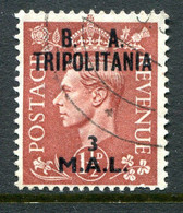 British Occ. Italian Colonies - Tripolitania - 1950 B.A. - 3l On 1½d Pale Red-brown Used (SG T16) - Tripolitania