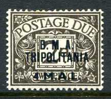 British Occ. Italian Colonies - Tripolitania - 1948 Postage Dues - B.M.A. - 4l On 2d Agate LHM (SG TD3) - Tripolitaine