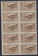 1932 Blocco Di 10 Valori Sass. 24 MNH** Cv 1400 - Aegean (Caso)