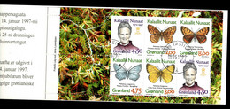 1997 Butterflies Michel GL MH7 Yvert Et Tellier GL C282a Stanley Gibbons GL SB7 Facit GL H6 Booklet - Gebraucht