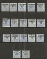 FISCAUX ALLEMAGNE   17 Timbres PERIODE D'INFLATION NEUFS (**) - Other & Unclassified