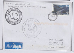 British Antarctic Territory (BAT) 2010 Cover Ship Visit RRS Ernest Shackleton Ca Rothera 25.03.2010 (RH184A) - Lettres & Documents