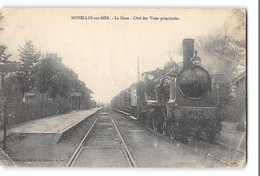 CPA 80 Noyelles Sur Mer La Gare Et Le Train - Noyelles-sur-Mer