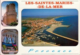 LES SAINTES-MARIES DE LA MER   ( BOUCHES DU RHONE )  MULTI-VUES - Saintes Maries De La Mer