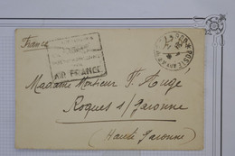 AR18  FRANCE LEVANT   BELLE LETTRE FM 1939 AIR FRANCE LEVANT POUR ROQUES S GARONNE  ++ AFFRANCH. INTERESSANT - Storia Postale