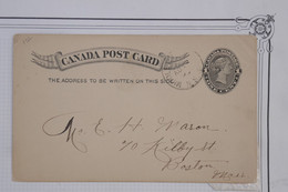 AR18 CANADAI BELLE LETTRE RRR 1895 MIDDELTON  POUR BOSTON USA   ++ AFFRANCH. INTERESSANT - Storia Postale