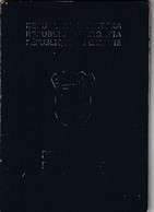 CROATIA  --  BIOMETRIC PASSPORT  -  1997  /   NICE  GIRL PHOTO  --  15 YEAR - Documentos Históricos
