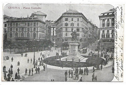 GE342 -  GENOVA - PIAZZA CORVETTO - F.P. VIAGGIATA 1905 - Genova (Genoa)
