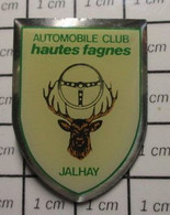 3519 Pin's Pins / Beau Et Rare / THEME : AUTOMOBILES / AUTOMOBILE CLUB HAUTES FAGNES JALHAY TETE DE CERF - Otros