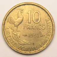 10 Francs Guiraud, 1951, Bronze-aluminium - IV° République - 10 Francs
