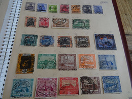 Sarre 2 Pages De Timbres Oblitérés Dont Bonnes Valeurs - Lots & Serien