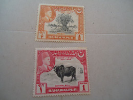 BAHAWALPUR  MLN   STAMPS  2  COW - Bahawalpur