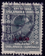 Yugoslavia 1928, King Alexander, Overprint. Sc#44, Used - Gebraucht