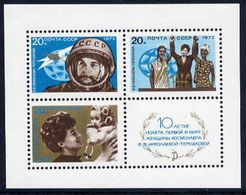 SOVIET UNION 1973 Tereshkova Flight Anniversary Block MNH / **.  Michel Block 89 - Unused Stamps