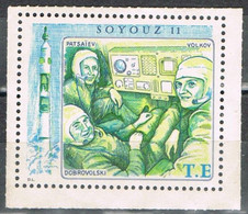 Sello Viñeta Label FRANCE T.E. Timbres D'evenements, Nave Espacial SOYOUZ 11, Astronautas ** - 1999-2009 Illustrated Franking Labels