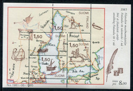 FINLAND 1985 FINLANDIA '88: Postal Delivery In The 17th Century Block MNH / **.  Michel Block 1 - Ongebruikt