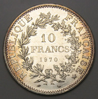 RARE ! 10 Francs Hercule, Point Sur Le E De REPUBLIQUE,1970, Argent - V° République - 10 Francs