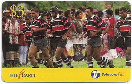 Fiji - Telecom Fiji - Naitafiri Rugby, Champs, Cn.99046, Remote Mem. 3$, Used - Fidji