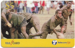 Fiji - Telecom Fiji - Naitafiri Rugby, Scrum Half, Cn.99053, Remote Mem. 5$, Used - Fiji