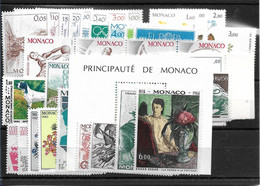 Monaco Année Complète 1984, 52 Timbres**/ Neufs Sans Charnière. Cote 117€. - Annate Complete