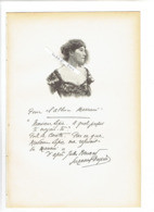 SUZANNE DESPRES 1875 VERDUN 1951 PARIS ACTRICE FRANCAISE PORTRAIT AUTOGRAPHE BIOGRAPHIE ALBUM MARIANI - Documentos Históricos