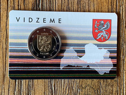 LETTONIE 2016 2 € EURO "Vidzeme (Livonie)" BU Coincard - Lettland