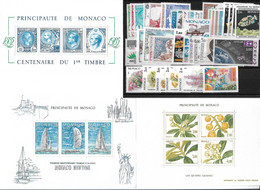 Monaco Année Complète 1985, 54 Timbres**/ Neufs Sans Charnière. Cote 119€. - Volledige Jaargang