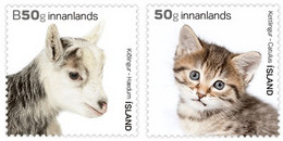 Iceland 2017 The Young Of Icelandic Domestic Animals Set Of 2 Stamps Mint - Landbouw