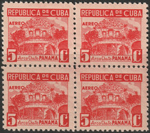 Delcampe - Cuba 1937 Sc C24 Yt PA24 Air Post Block MNH** - Luftpost