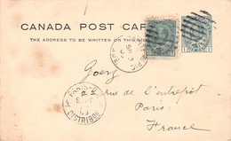 CANADA - Uprated POSTCARD 1909 MONTREAL > PARIS / ZL263 - Cartas & Documentos