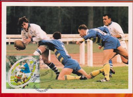 CM-Carte Maximum Card # FRANCE 1999 (N° Yv.3280) SPORT-RUGBY- COUPE DU MONDE-WORLD CUP -Saint-Denis - 1990-1999