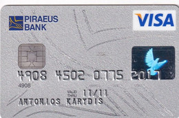 GREECE - Piraeus Bank Visa(reverse AustriaCard), 12/08, Used - Carte Di Credito (scadenza Min. 10 Anni)