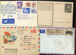 Weltweit / Belegeposten, 80 Belege, Vgl. Fotos (alle Abgebildet) (D273-300) - Lots & Kiloware (mixtures) - Max. 999 Stamps