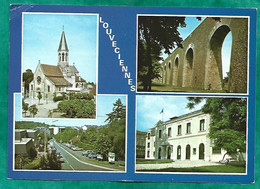 Louveciennes (78) église St-Martin Hôtel De Ville Centre Commercial Les "Clos" Aqueduc 2scans 04-04-1985 Citroën 2CV - Louveciennes