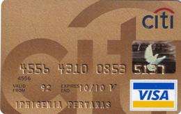GREECE - CitiBank Gold Visa(reverse Axalto), 01/06, Used - Carte Di Credito (scadenza Min. 10 Anni)