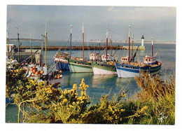 ?????????? à Identifier -- Petit Port Sur La Manche .......... ( Bateaux , Phare )............à Saisir - A Identifier