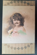 Young Girl 1912 Postcard - Grupo De Niños Y Familias