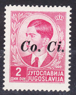 Italy Occupation Of Slovenia - Lubiana, Co.Ci (Commissariato Civile) Overprint 1941 Sassone#5 Mint Hinged - Lubiana