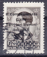 Italy Occupation Of Slovenia - Lubiana, Co.Ci (Commissariato Civile) Overprint 1941 Sassone#18 Used - Ljubljana