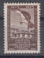Yugoslavia Kingdom, Sokol Games 1934 Mi#274 Mint Never Hinged - Unused Stamps