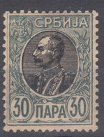 Serbia Kingdom 1905 Mi#90 Y - Horizontally Laid Paper, Mint Hinged - Serbie