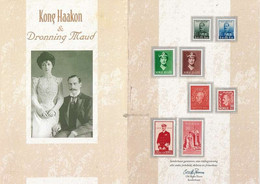 Norway Norge Folder: Stamps With Motiv King Haakon And Queen Maud   8 Stamps   - Unused - Maximum Cards & Covers