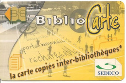 Carte SEDECO  BiblioCarte  Avec Oberthur C.S.01 .  Carte Pour Copieur, Imprimante Sedeco - Other