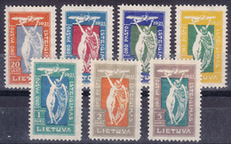 Lithuania Litauen 1921 Mi#109-115 Mint Hinged - Lituania