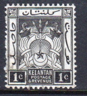 Malaya Kelantan 1921 Single 1c Definitive Stamp In Fine Used - Kelantan